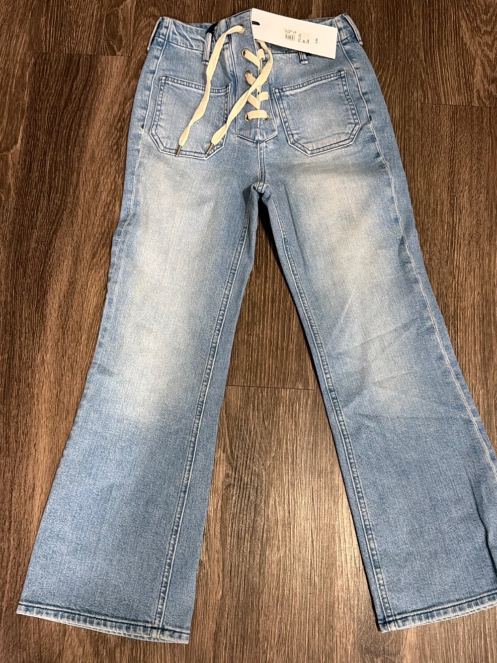River island cropped flare size 4